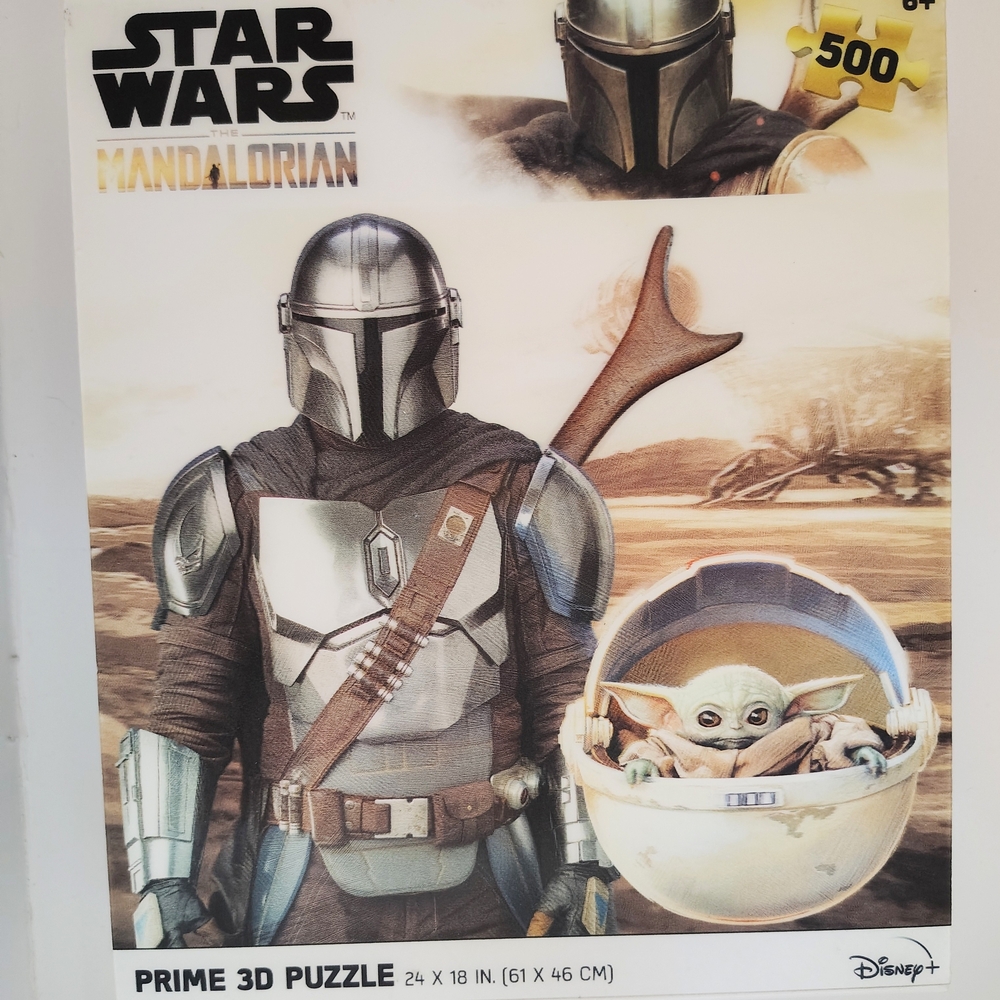 Disney Star Wars Mandalorian Silver and Brown 3D Puzzle